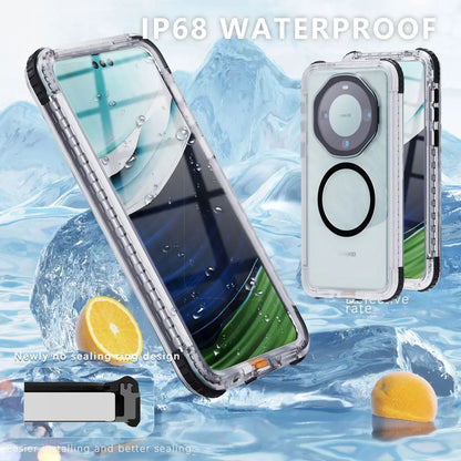 Bluetooth 30 Meter Deep Waterproof Case For iPhone 17 Air 16 15 14 13 12 Pro Max 11 Samsung Galaxy S25 S24 S23 S22 Ultra Note 20