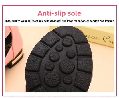 2026 Shiny Bow Stage Elegant Comfortable Catwalk Fashion Spring/summer Students Baby Girls Princess Shoes Cute Kids Sandals