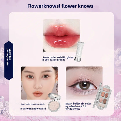 Gift Box Makeup Set Little Angel Full Box Lip Glaze Blusher Shell Jewelry Flower Know Birthday Gift Kit