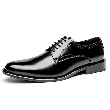 2023 High Quality Handmade Oxford Dress Shoes Men Genuine Cow Leather Suit Shoes Footwear Wedding Formal Italian Shoes Hot
