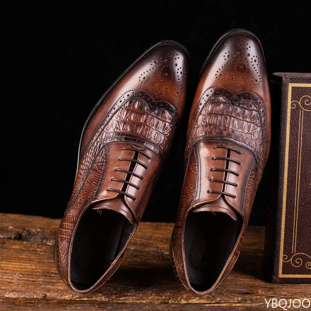 2025 Large Size Fashionable Men's Office Formal Shoes Low Cut Daily Comfortable Pointed Multifunctional Men's Wedding Shoes