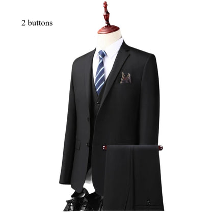 Suits Men's Fashionable Formal Tailored Solid-color Dance Singer Trend Host Casual Wedding Banquet Dress Star Performance Suit
