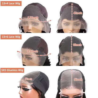 40 42 Inch Bone Straight Human Hair Wigs 13x4 13x6 HD Transparent Lace Frontal Wigs Glueless Straight Lace Front Human Hair Wigs