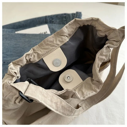 Large Capacity Versatile Shoulder Bag for Women's Summer Popular Lightweight Crossbody Bag Minimalist Tote Handbag