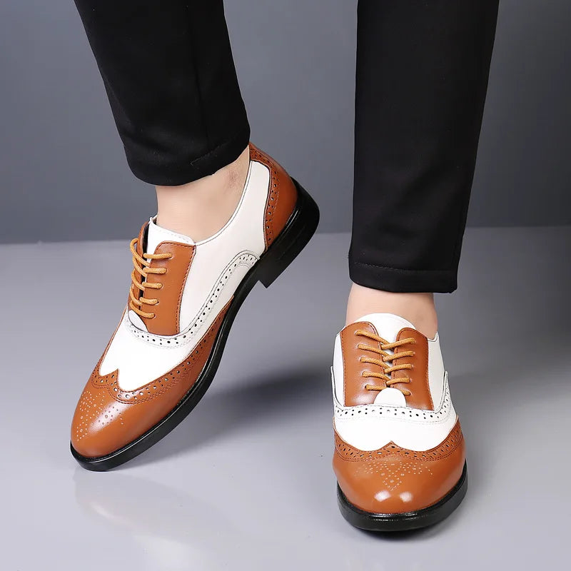 Sapatos de Couro Masculinos para Festas de Casamento