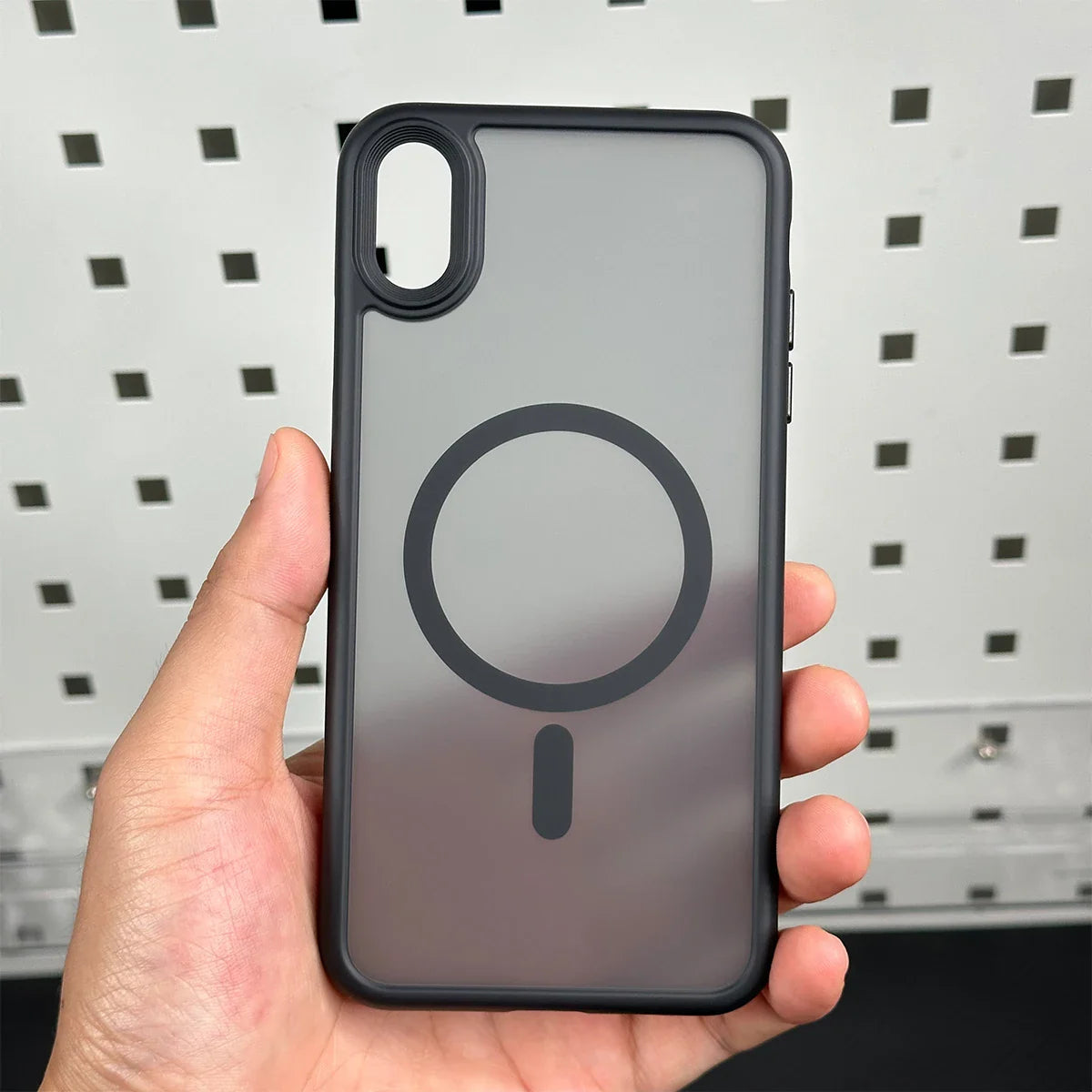 For iPhone X XS XR XSMax Matte Shockproof Cover case Luxury Magnetic For Magsafe Wireless Charging Phone Case
