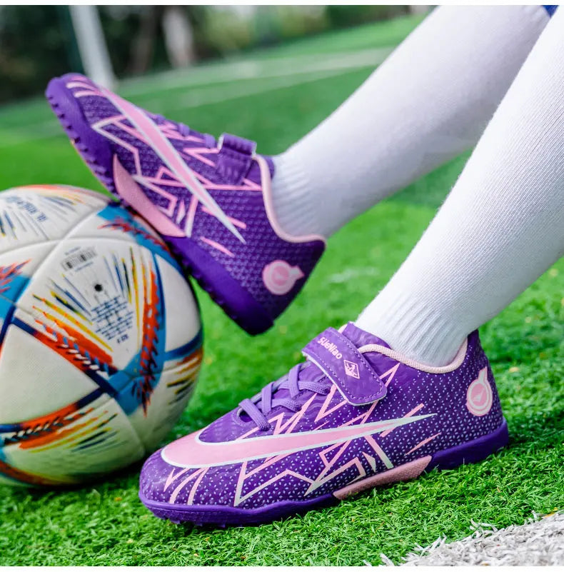 Soccer Cleats Boys Youth Training Football Cleats Athletic Outdoor Girls Soccer Shoes Kids Football Shoes for Little/Big Kid