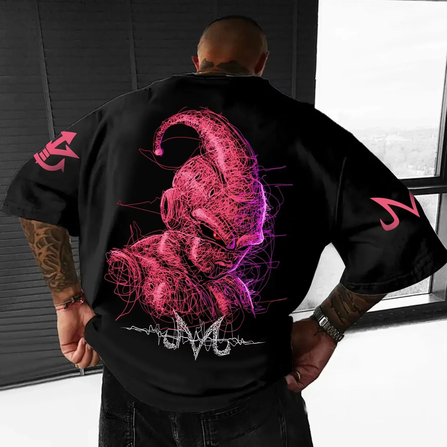 T-Shirt Summer New Men's Street Hip Hop Loose Casual American Trend Short Sleeve Top