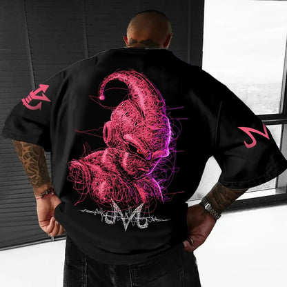 T-Shirt Summer New Men's Street Hip Hop Loose Casual American Trend Short Sleeve Top