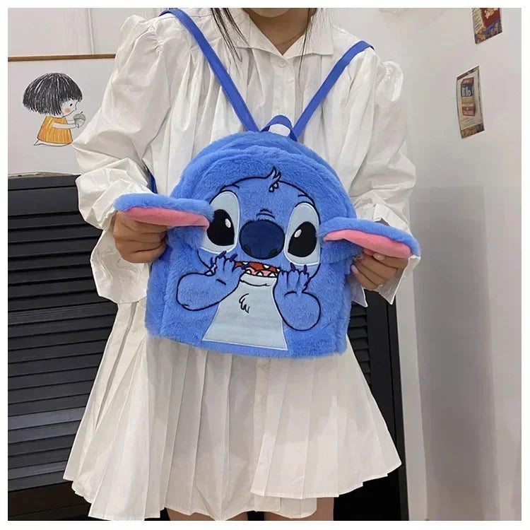 high-quality sewn plush backpack cartoon fashion 3D mini women's backpack large capacity cute children's school bag
