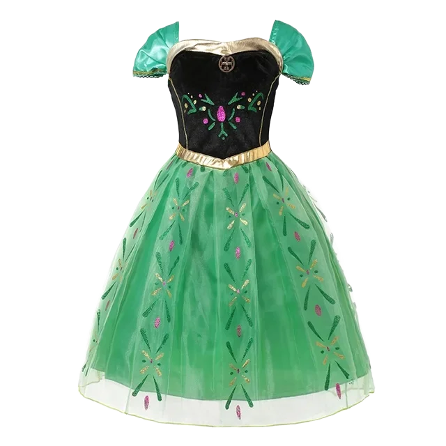 Cinderella Anna Elsa Costume Children Princess Dress for Girls Kids Cosplay Snow White Christmas Carnival Party Disguise Outfit