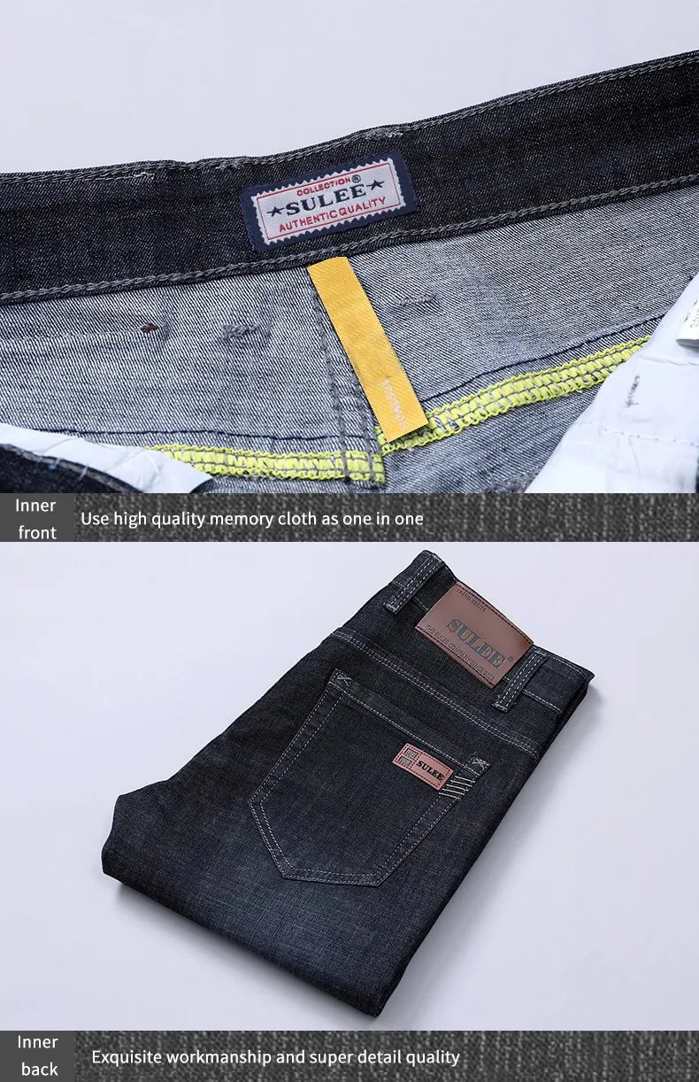 2026 Brand Best Price Comfort Straight Denim Pants Men's Jeans Business Casual Elastic Male High Quality Trousers