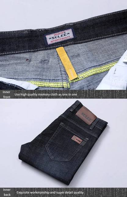 2026 Brand Best Price Comfort Straight Denim Pants Men's Jeans Business Casual Elastic Male High Quality Trousers