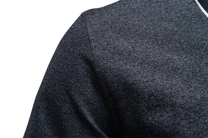 2026 Men's Cotton Blend Polo Shirts Short Sleeve Zippered Soft Breathable Lightweight Casual Solid Color Polo Shirt for Men