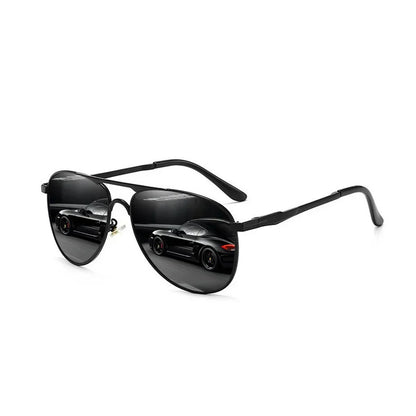 Luxury Oversized Metal Pilot Sunglasses Men Women Driving Fishing Sun Glasses Male Female Sunglass Man Eyewear