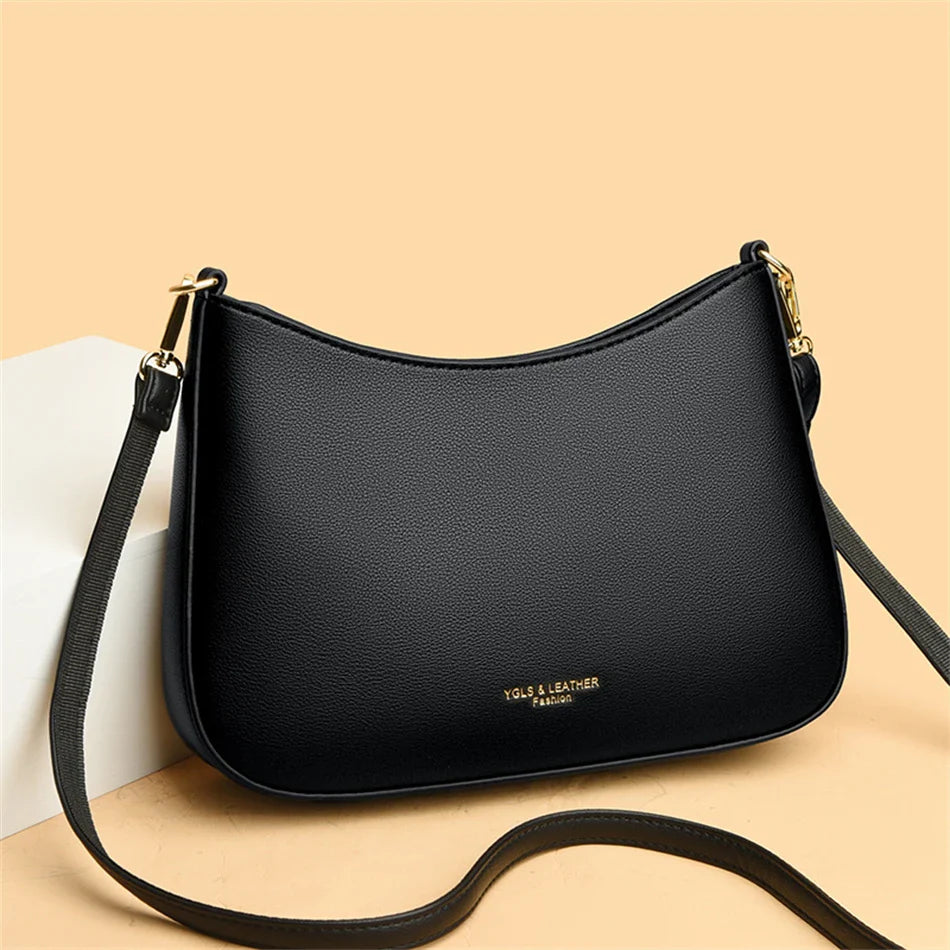 High Quality Underarm Shoulder Bags for Women 2024 Solid Color New Texture Leather Crossbody Bag Luxury Designer Handbags Sac