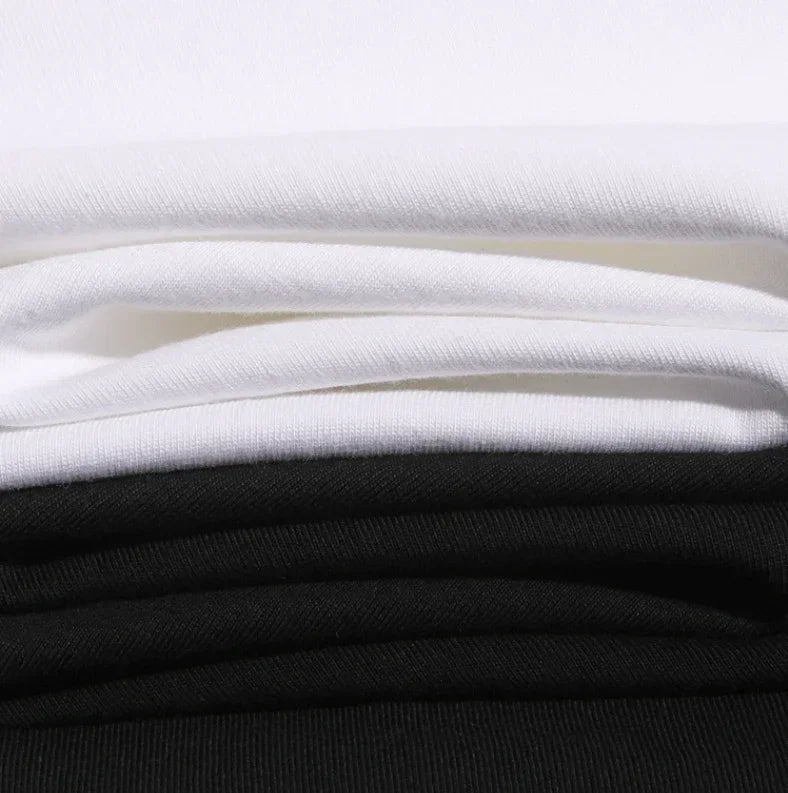 2025 Men's 100% Cotton Summer Loose Size Creative Graphic Printed Slim Fit Casual Sports Round Neck Short Sleeved T-shirt Top