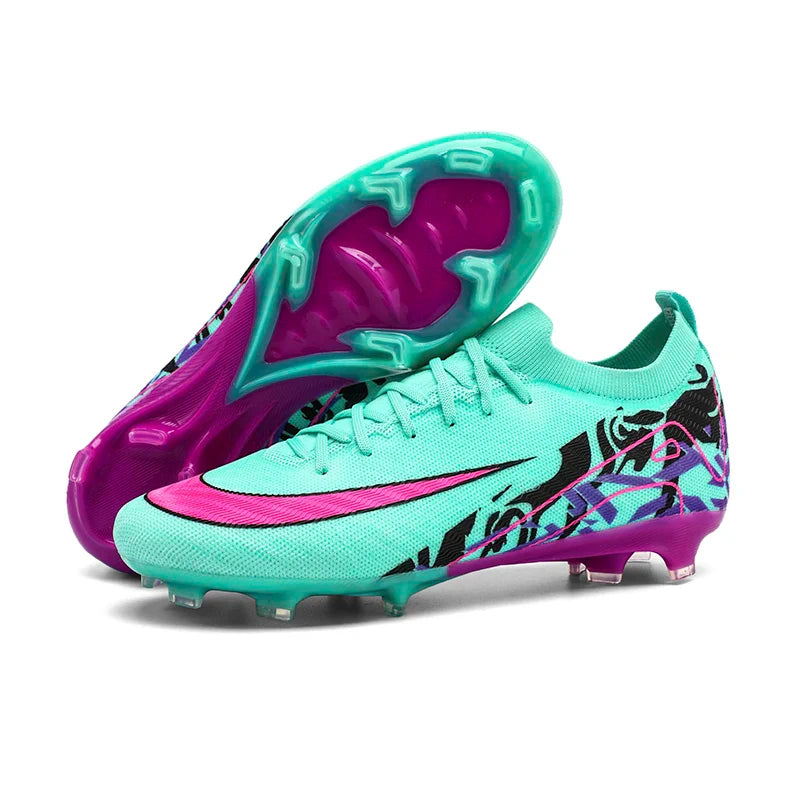 New Men Soccer Shoes Sneakers Original Football Boots Training Long Spikes Drop Shipping Futsal Cleats Match Ultralight Indoor