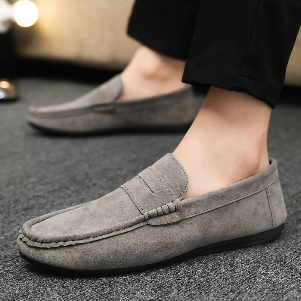 Men Loafers Soft High Quality Spring Autumn Shoes Men Casual Shoes Warm Slip on Flats Driving Shoes