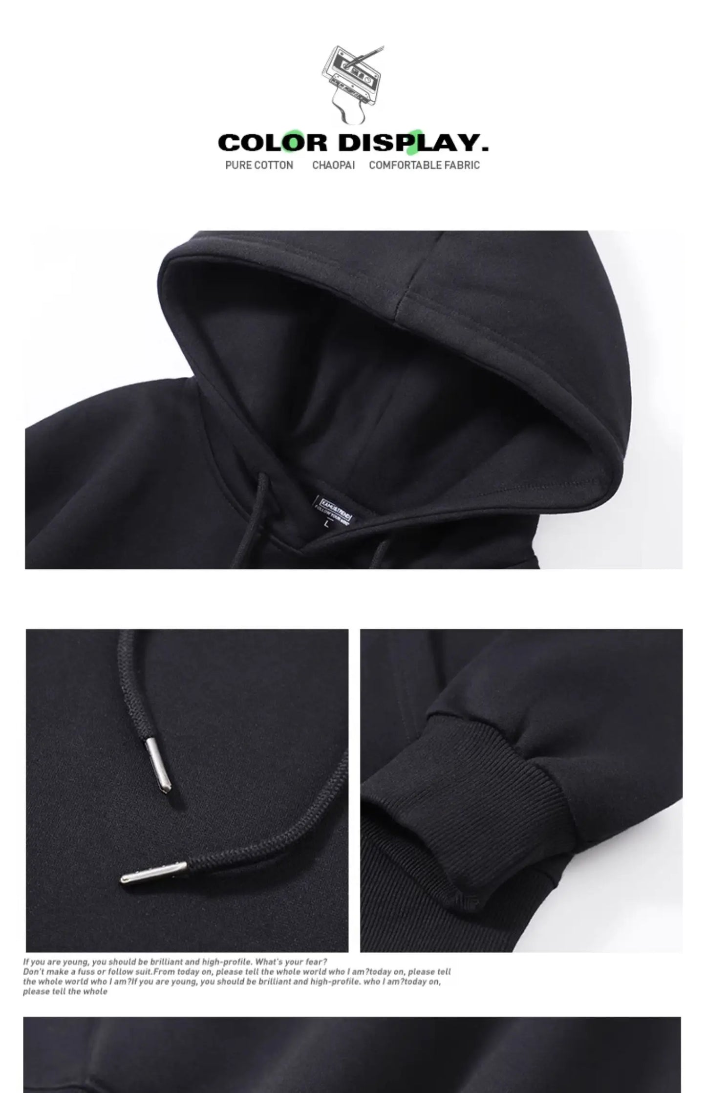 Parent-child Clothing Autumn and Winter Japanese Hotblooded Animation Classic Character Hoodie Men's and Women's