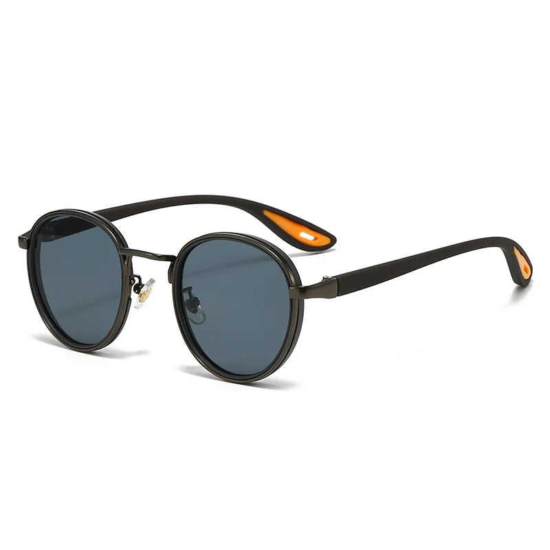 Vintage Designer Outdoor Sunglasses Men Round Fashion Plastic Titanium High Quality Sun Glasses Man UV Protection Glasses Woman