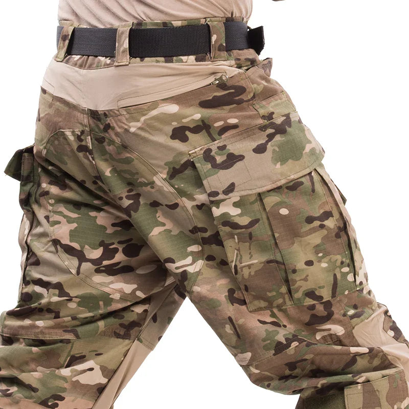 G3 Tactical Pants Combat Mens Cargo Trousers Camping Airsoft Paintball Hiking Hunting Pants Training Trekking Wear-resisting