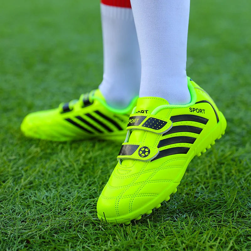 Hot Sale Children Soccer Shoes Cheap Football Cleats Training Football Boots Kids Boy Futsal Turf Sneakers zapatos de fútbol