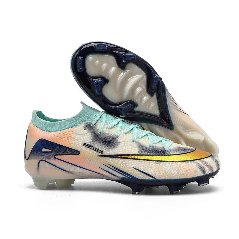 New Men Football Boots Match Indoor Breathable Ultralight Grass Cleats Soccer Shoes Long Spikes Sneakers Training Drop Shipping