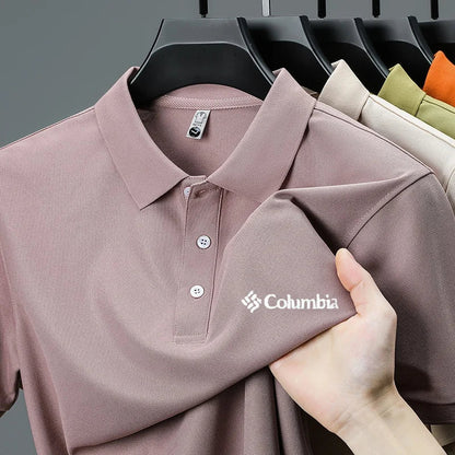 High End Brand New Men's Lapel Polo Shirt Summer Exquisite Letter Print Short Sleeve T-Shirt Business Leisure Fashion Men's Wear