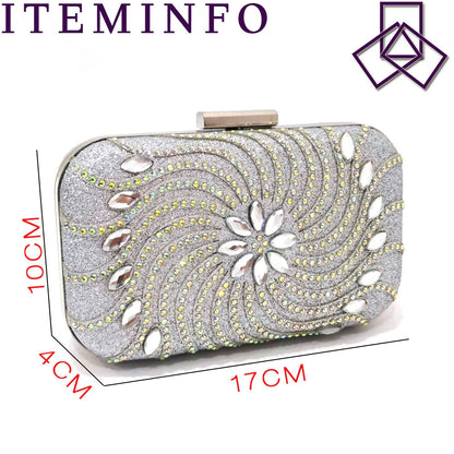 Women's Shoes High Heels Sexy Ladies Party Wedding Pattern Embroidery Mules Shoes and Bags Set for Italian