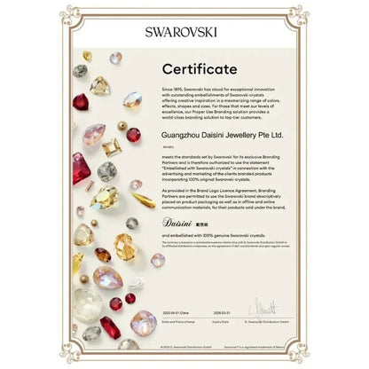 Daisini Nail Shape Bracelet Embellished with Premium Grade Crystal From Swarovski for Women 18k Gold Plated Couple Holiday Gift