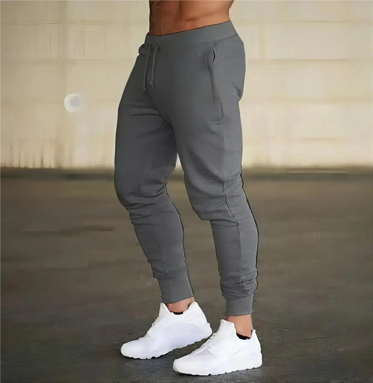 New Jogging Spring / Autumn Men's and Women's Fitness Sports Running Training Pants Fashion and Leisure small Foot Guard Pants