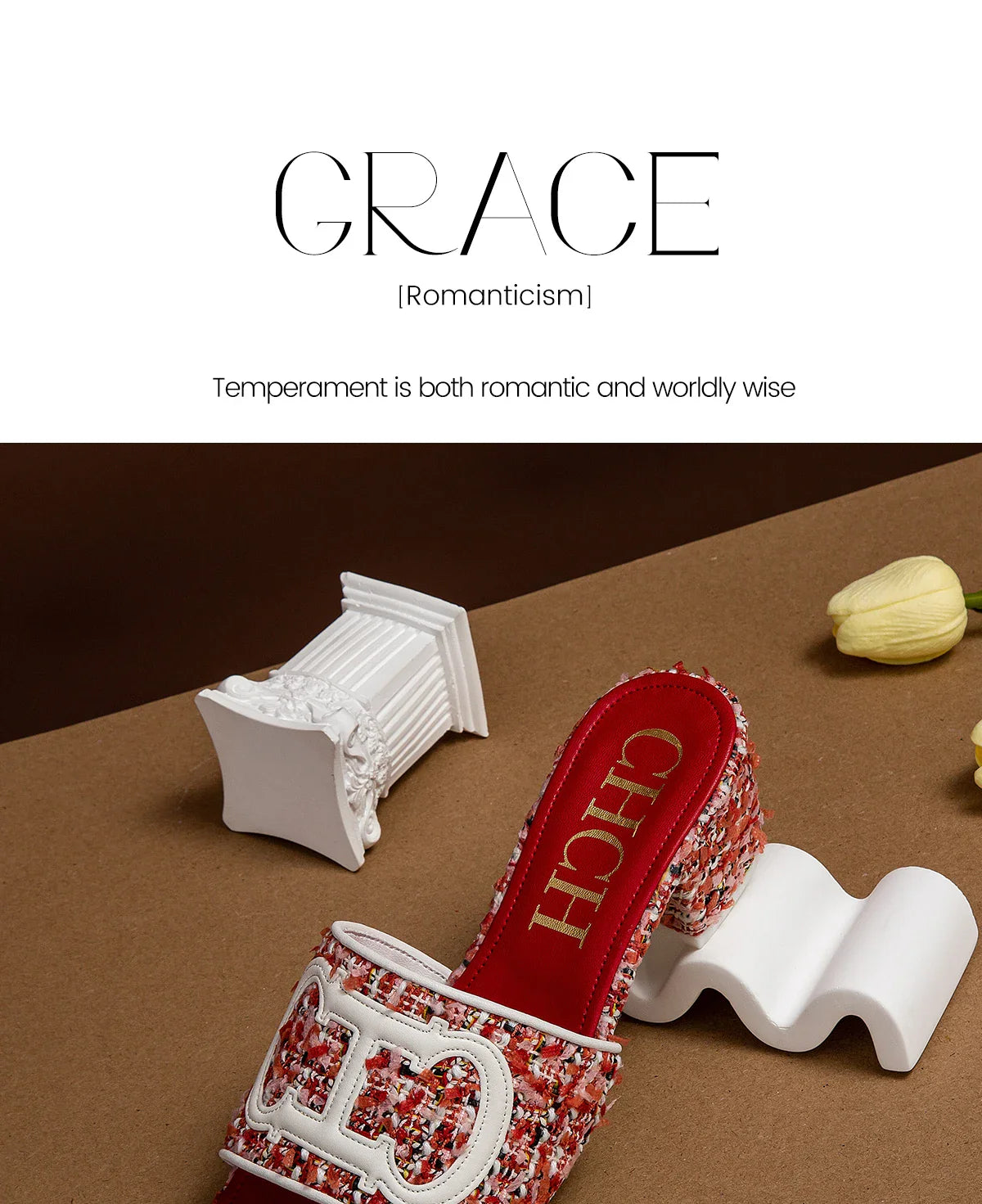 Slippers New summer Brand Fabric Low Heel Sandals Outdoor Business Commuter Women's Shoes 2024