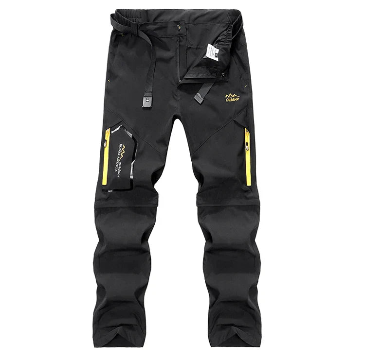 Men's Breathable Sports Pants Lightweight Hiking with Zipper Pocket Quick Dry Water Resistant Fishing Travel Trousers