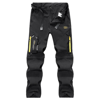 Men's Breathable Sports Pants Lightweight Hiking with Zipper Pocket Quick Dry Water Resistant Fishing Travel Trousers