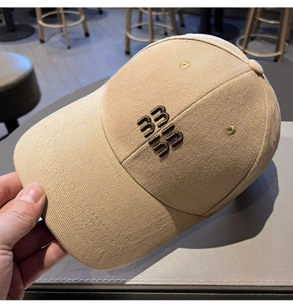 Korean Version High-quality Hard-top Baseball Cap Women Men Spring Autumn Versatile Embroidery Suncap Male Female Classic Hat