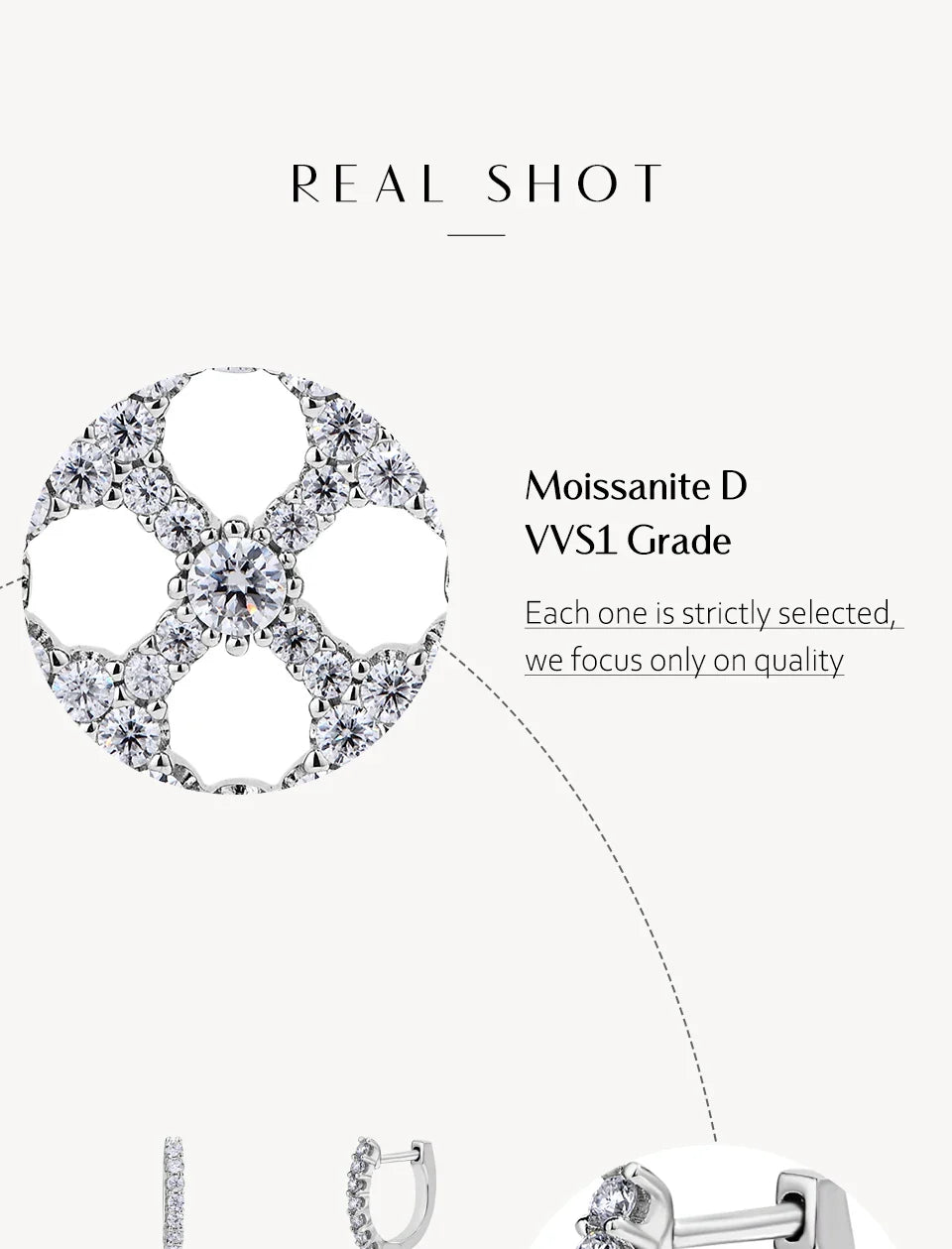 Luxury 3.25CTW D Color Moissanite Drop Earrings for Women High Quality S925 Sterling Silver Engagement Wedding  Jewelry