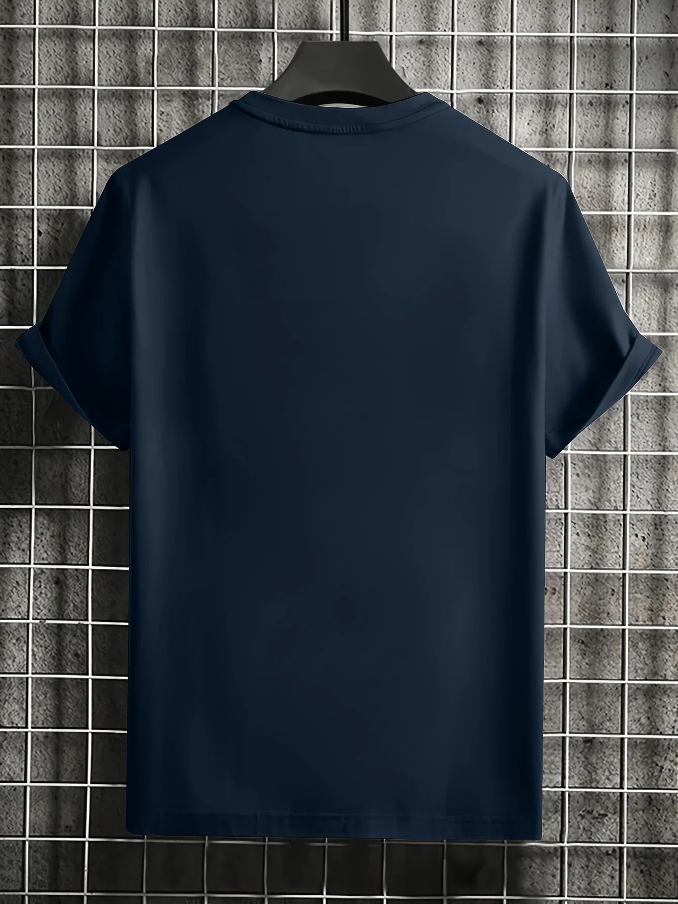 Men's summer 100% pure cotton fashionable casual loose Colombian architectural letter printed round neck short sleeved T-shirt