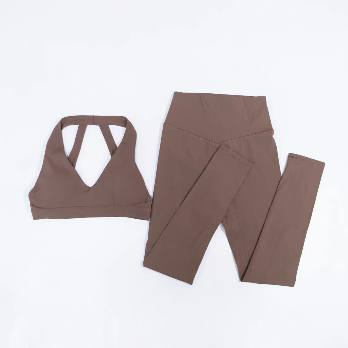 New Summer Women's Ultra Soft Sports Bra And Yoga Pants Set Fashionable Two-Piece Gym Workout Shock-Absorbing Underwear Suit
