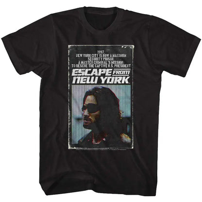 Escape From New York T-Shirt MenSummer Retro Action Movie Graphic Short Sleeve Casual Streetwear Loose Fit Film Fan Tee
