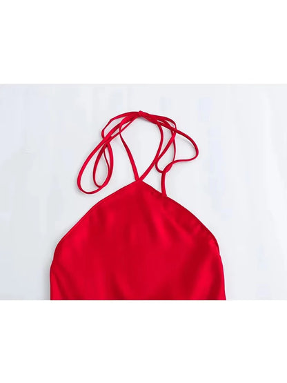 Long Dresses for Women Backless Satin Dress Woman Off Shoulder Sexy Midi Dresses Elegant Evening Party Dress