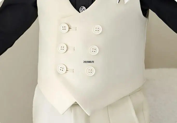 Baby Kids Photography Suit Newborn 1 Year Birthday Ceremony Costume Children'S Day Performance Suit Boys Formal Wedding Dress