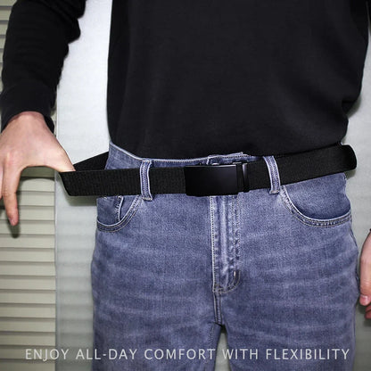 Men Belt Elastic Metal Automatic Buckle Army Outdoor Hunting Tactical Jeans Pants Belt Nylon Breathable Belts 150 Big Size Belts