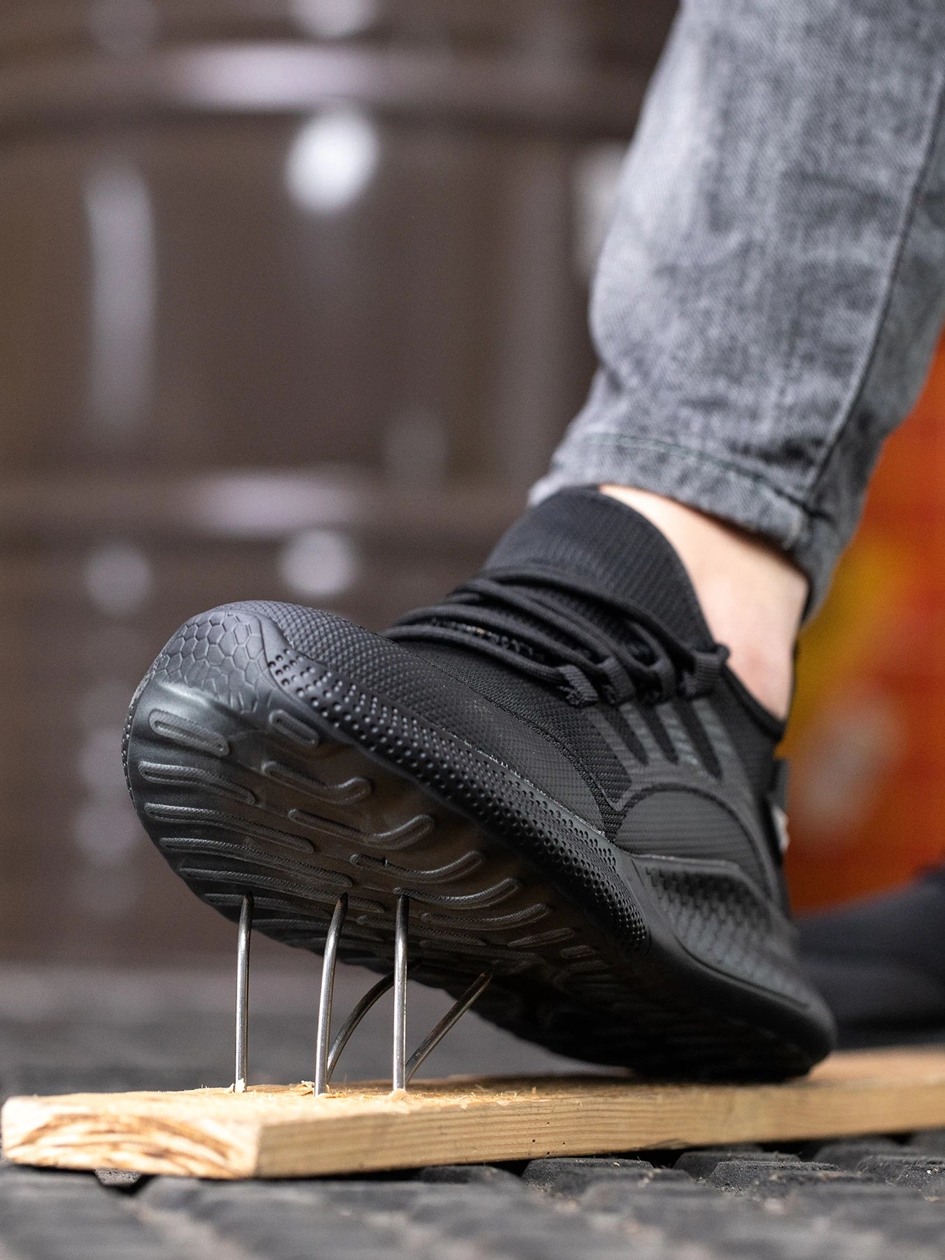 Men Safety Shoes For Work Safety Boots Protect Breathable Anti-smash Steel Toe Sport Work Sneakers Construction Security Boots