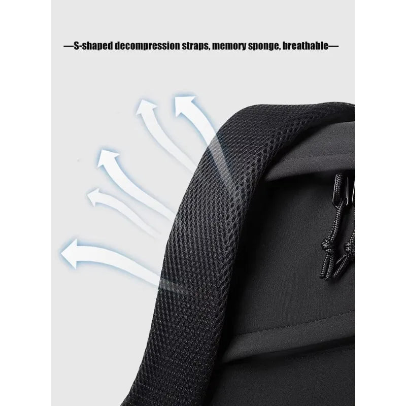 One 15 Inch Polyester Waterproof Solid Color Simple Men's Backpack Fashion Couple Student Computer Backpack