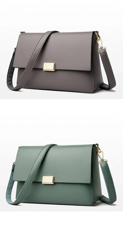 2025 New Trend Fashion Message Geniune Leather Girls Crossbody Women Shoulder Bags Big Size Capacity Multifunction Shopping Lady