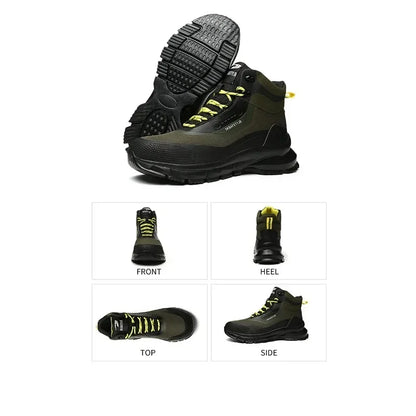 Anti Splash Water Safety Shoes Men Wear Resistant Work Boots Steel Toe Shoes Puncture-Proof Protective Shoes Security Sneakers