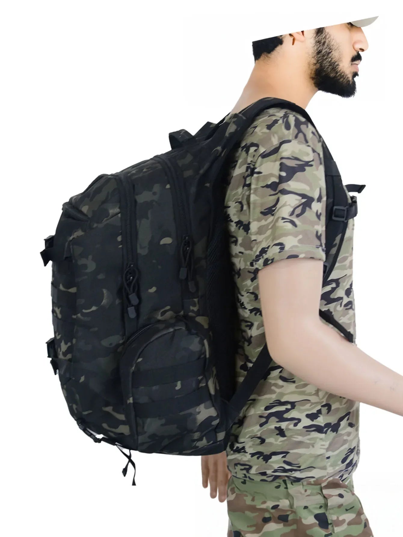 45L Waterproof Fishing Hunting Backpack Outdoor Rucksacks Tactical Sports Camping Hiking Trekking Bags