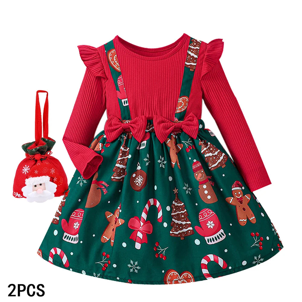 2026 New Year Dresses Princess Dress Red Long Sleeve Flying Sleeve Prom Evening Performance Carnival Christmas Party Clothing