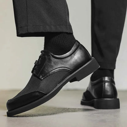 Summer New Leather Shoes Men's Business Hollow Holes Soft Bottom Men's Sandals Formal Wear Breathable Office Dress Shoes for Men